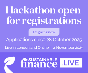 Sustainable Finance Live 2025 - Hackathon open for registrations - Register now